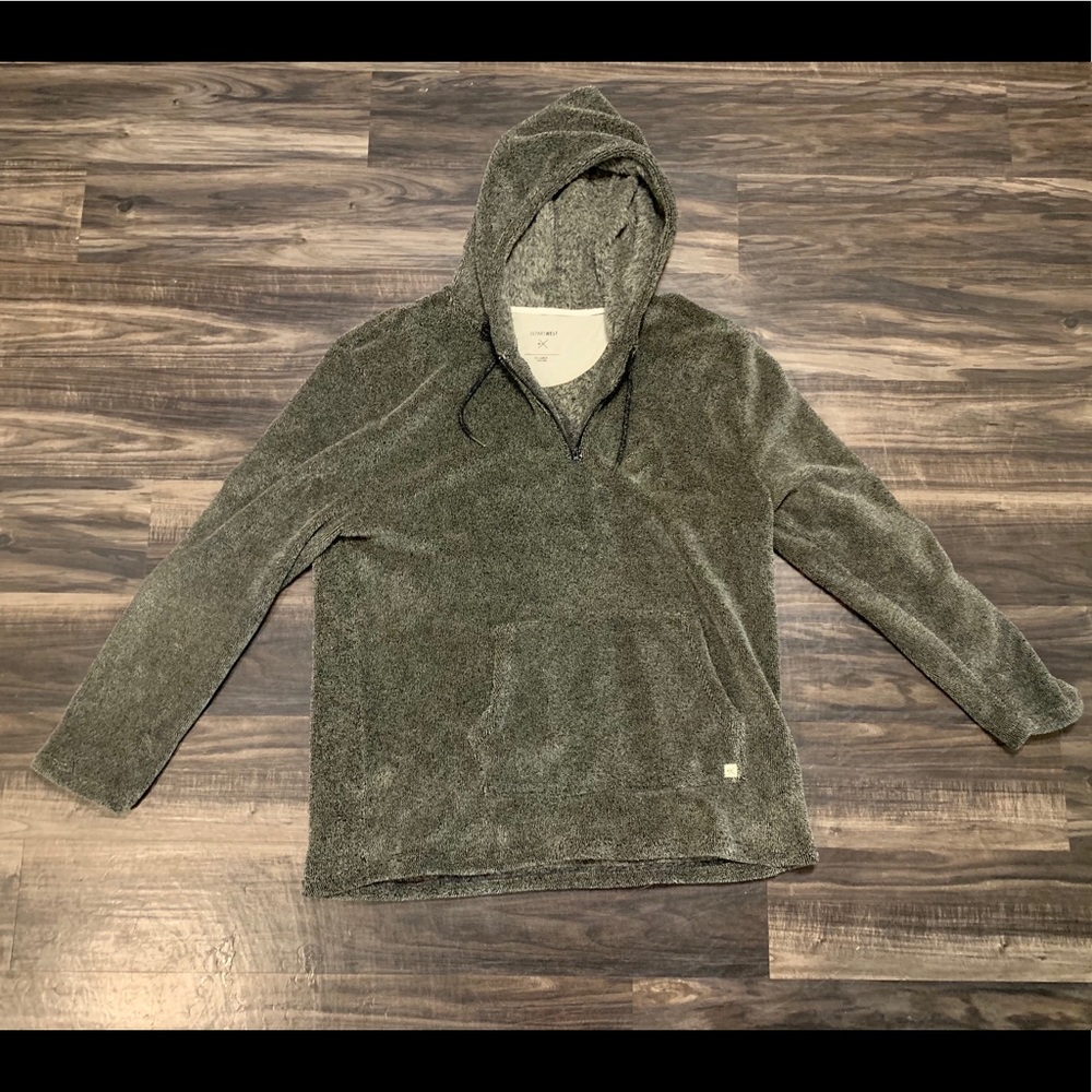 Buckle DepartWest Black Fuzzy Hoodie Mens Size XXL